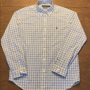 MENS RALPH LAUREN CLASSIC FIT COTTON STRETCH LG
